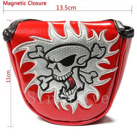 Magnetic  Closure Customized Golf Mallet Putter Covers Headcover Synthetic Leather Multi Style Color Free Shipping