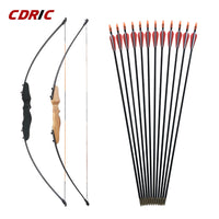 30/40LBS Straight Bow Split 51 Inches Entry Bow With Arrows For Children Youth Archery Hunting Shooting Kids  Bow