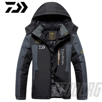 DAIWA Fishing Clothing Winter Autumn Winter Waterproof Warm Fishing Jackets Men Fleece Thick Outdoor Fishing Shirts M-8XL