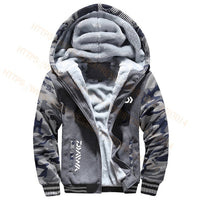 2020 Daiwa Fishing Clothes Hoodies Outdoor Sweatshirt With Cap Loose Fleece Warm Jacket Men Fishing Clothing With Hood