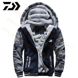 2020 Daiwa Fishing Clothes Hoodies Outdoor Sweatshirt With Cap Loose Fleece Warm Jacket Men Fishing Clothing With Hood