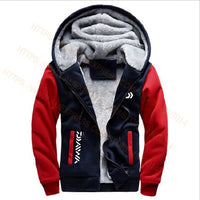 2020 Daiwa Fishing Clothes Hoodies Outdoor Sweatshirt With Cap Loose Fleece Warm Jacket Men Fishing Clothing With Hood