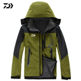 2020 New Daiwa Fishing Jacket Autumn Winter Fleece Warm Hiking Camping Fishing Clothing Men Waterproof Hooded DAWA Fishing Shirt