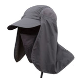 Outdoor Sport Hiking Visor Hat UV Protection Face Neck Cover Fishing Sun Protect Cap Best Quality