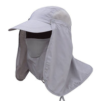 Outdoor Sport Hiking Visor Hat UV Protection Face Neck Cover Fishing Sun Protect Cap Best Quality