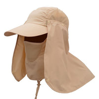 Outdoor Sport Hiking Visor Hat UV Protection Face Neck Cover Fishing Sun Protect Cap Best Quality