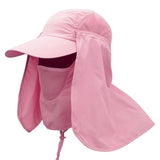 Outdoor Sport Hiking Visor Hat UV Protection Face Neck Cover Fishing Sun Protect Cap Best Quality