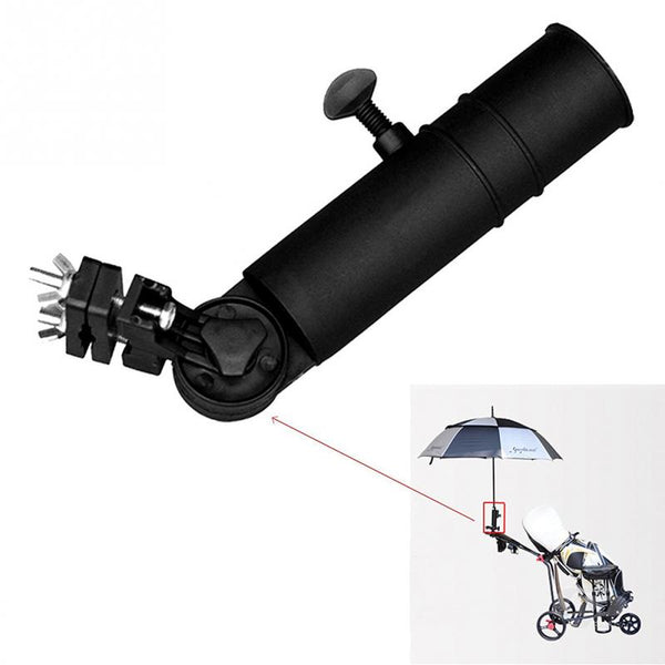 Universal Black Golf Cart Umbrella Holder Stand For Buggy Cart Baby Pram Wheelchair