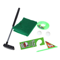 Potty Putter Toilet Golf Game Mini Golf Set Toilet Golf Putting Green Novelty Game For Men and Women Practical Jokes