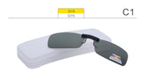 Unisex Polarized Clip On Sunglasses Near-Sighted Driving Night Vision Lens Anti-UVA Anti-UVB Cycling Riding Sunglasses Clip