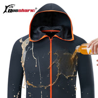 Ice silk Waterproof  Fishing Men Clothes Tech Hydrophobic Clothing Brand Listing Casual kleding Outdoor Camping Hooded Jackets