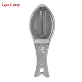 Fish Scales Graters Scraper Fish Cleaning Tool Scraping Scales Device with Cover Home Kitchen Cooking Fishing Tool Pesca Tackle