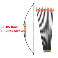 30/40LBS Straight Bow Split 51 Inches Entry Bow With Arrows For Children Youth Archery Hunting Shooting Kids  Bow